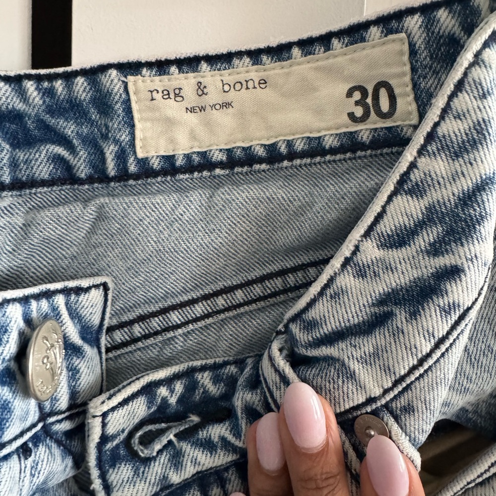 Rag & Bone High Rise Straight Leg Jeans Size 30 - Picture 5 of 7